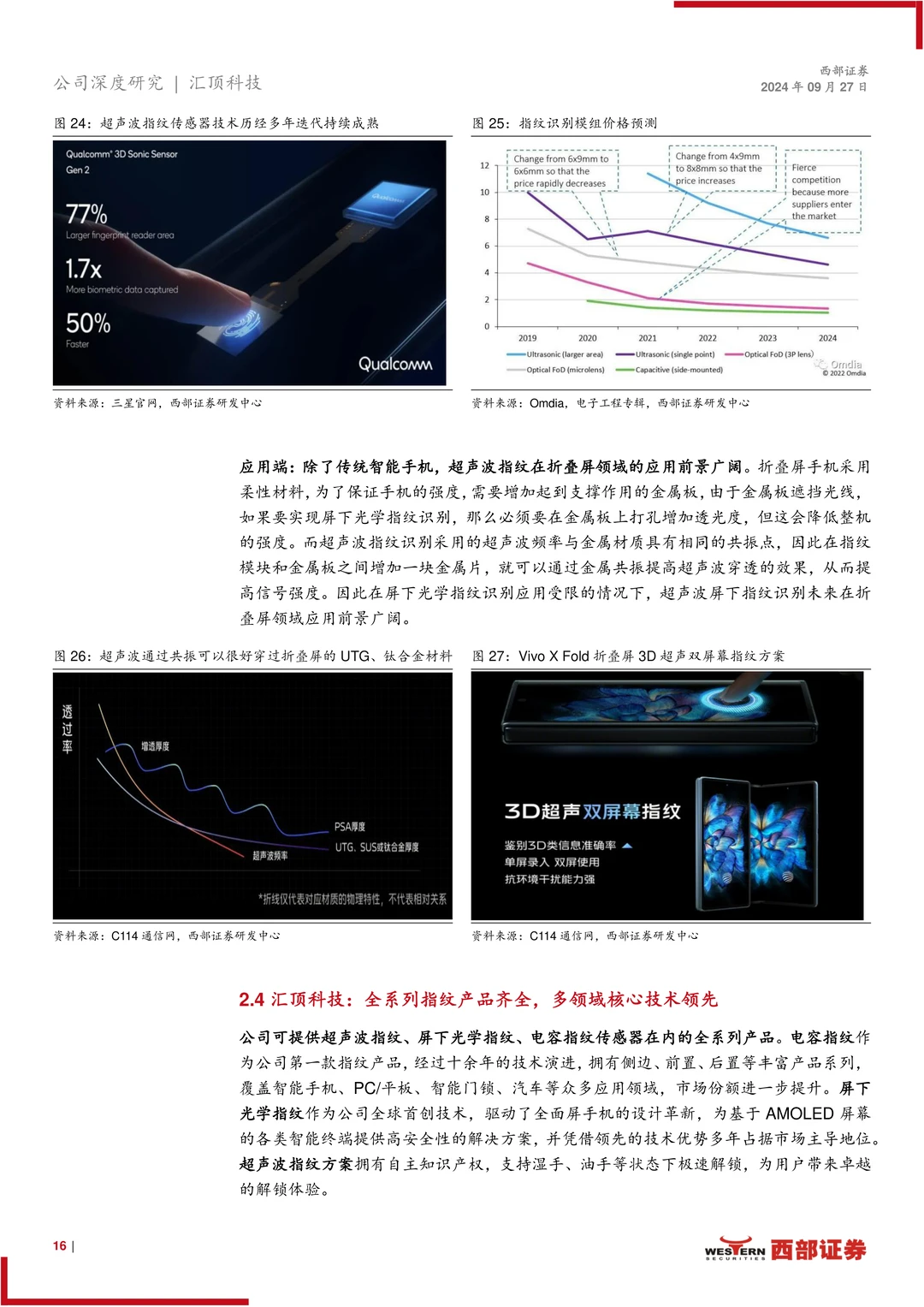 汇顶科技公司研究报告-多元布局顶立新峰