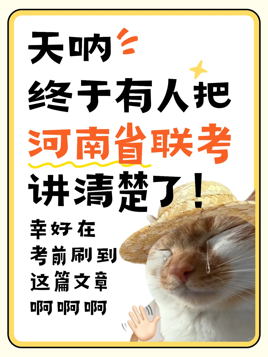 超详细26河南省联考备考攻略篇!码住?