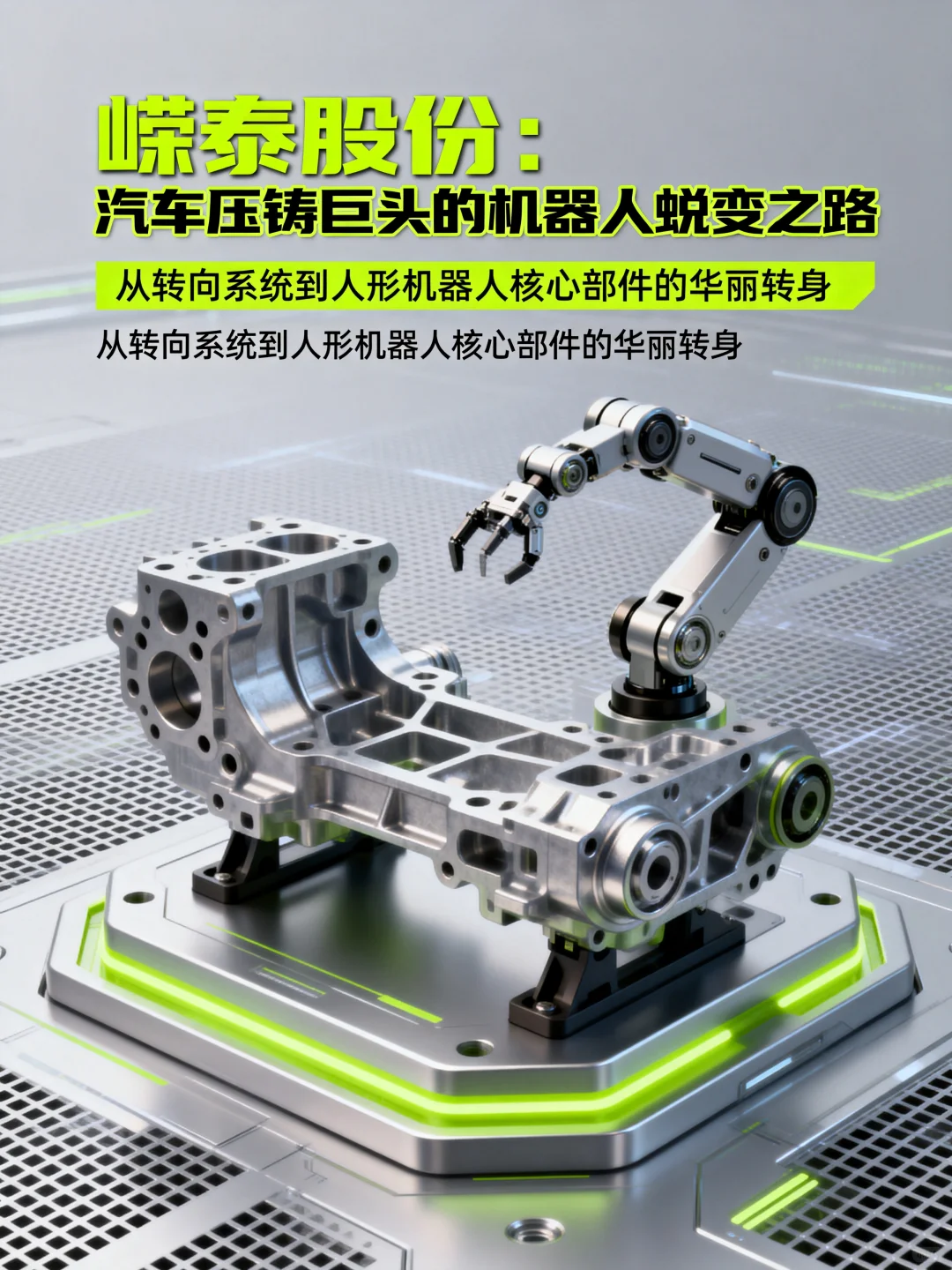 嵘泰股份:汽车压铸巨头的机器人蜕变之路