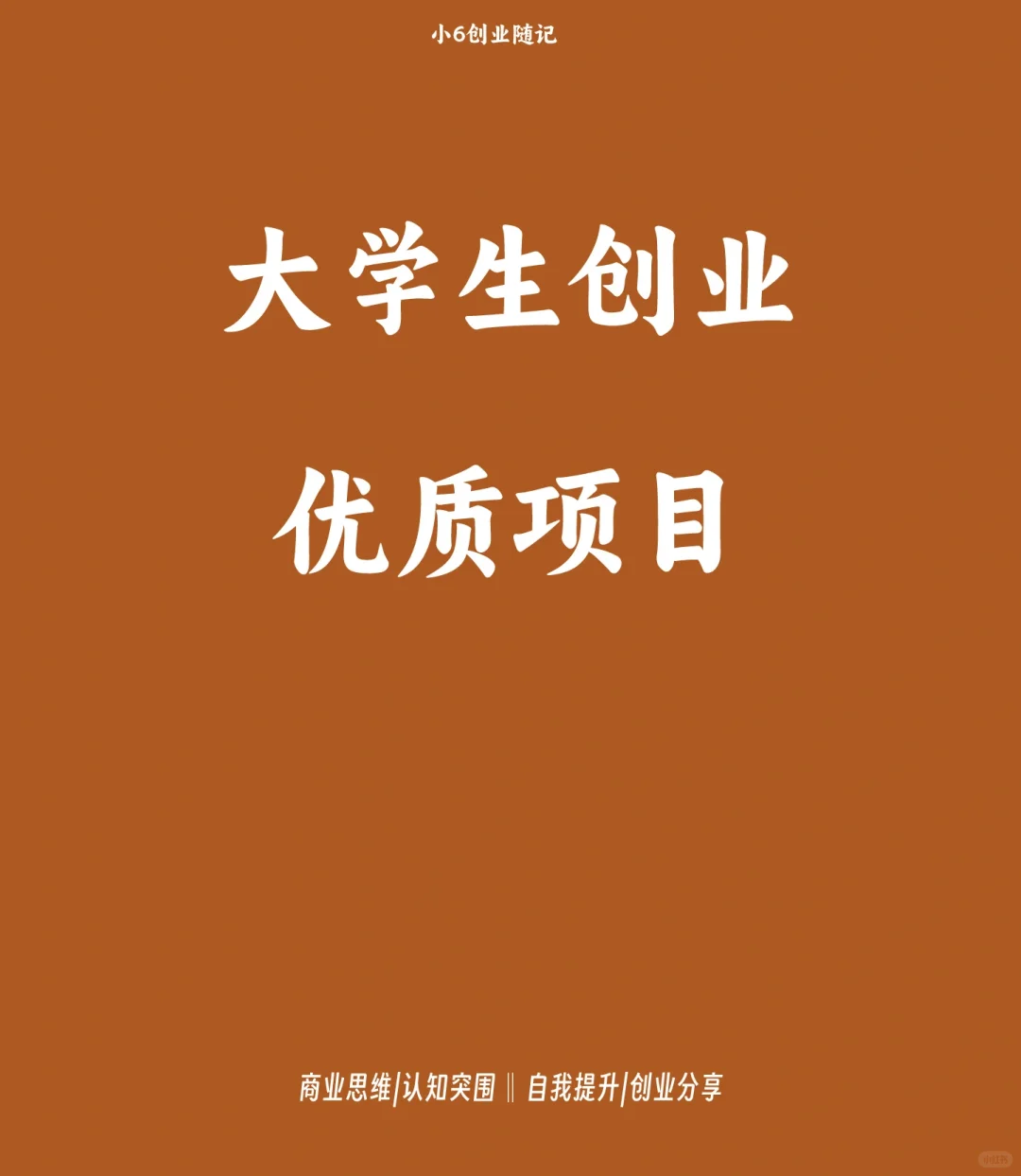 大学生创业优质项目