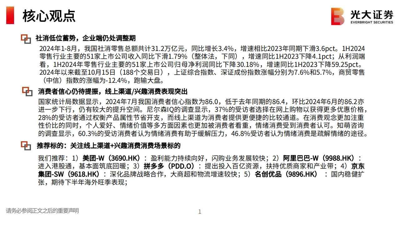 商贸零售行业2025年投资策略