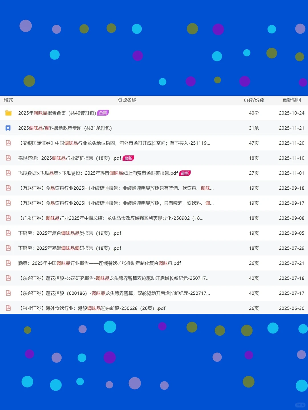 调味品行业深度研究分析报告2025年