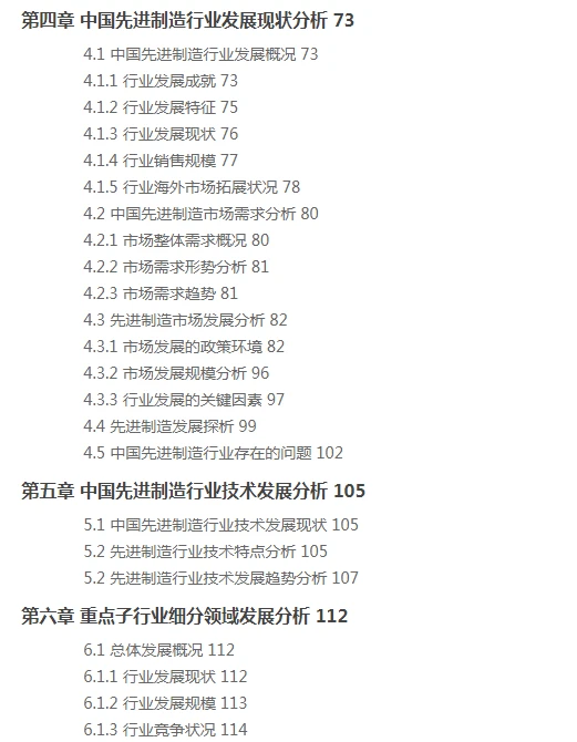 全球先进制造行业市场分析及发展趋势