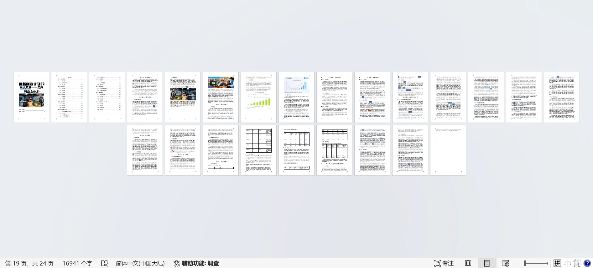 益农直播无障碍助农带货创业计划书word➕PP