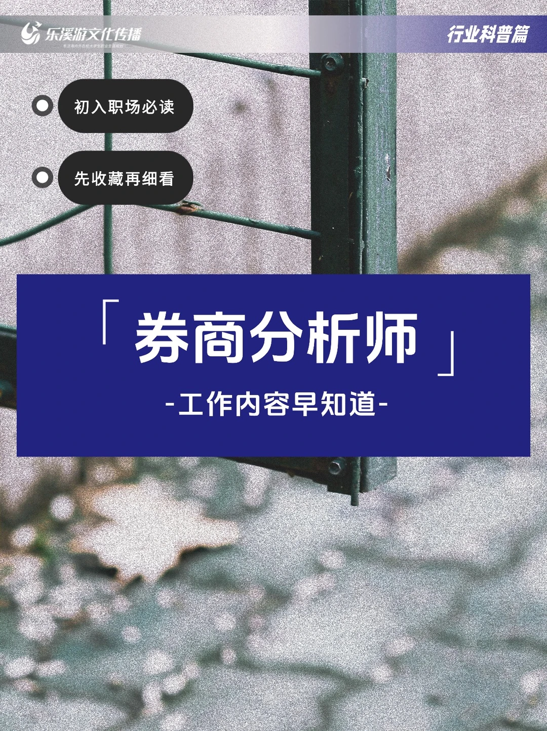 券商分析师主要做什么？