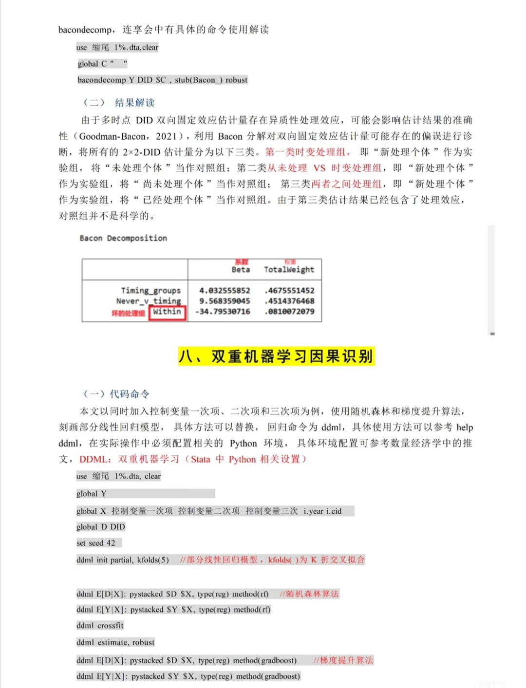 导师说不会双重差分DID的可以参考这篇