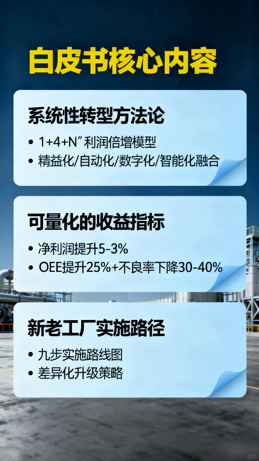 不看厂不报价,送你一本《注塑利润白皮书》