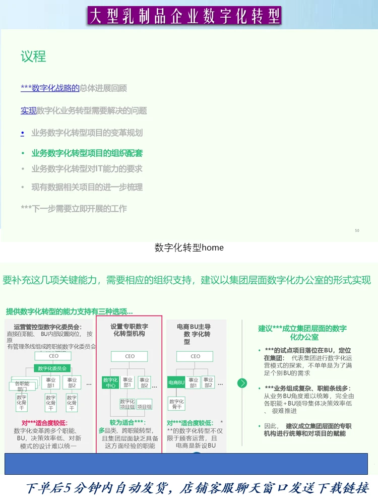 97页大型制造企业数字化转型战略咨询IT总体