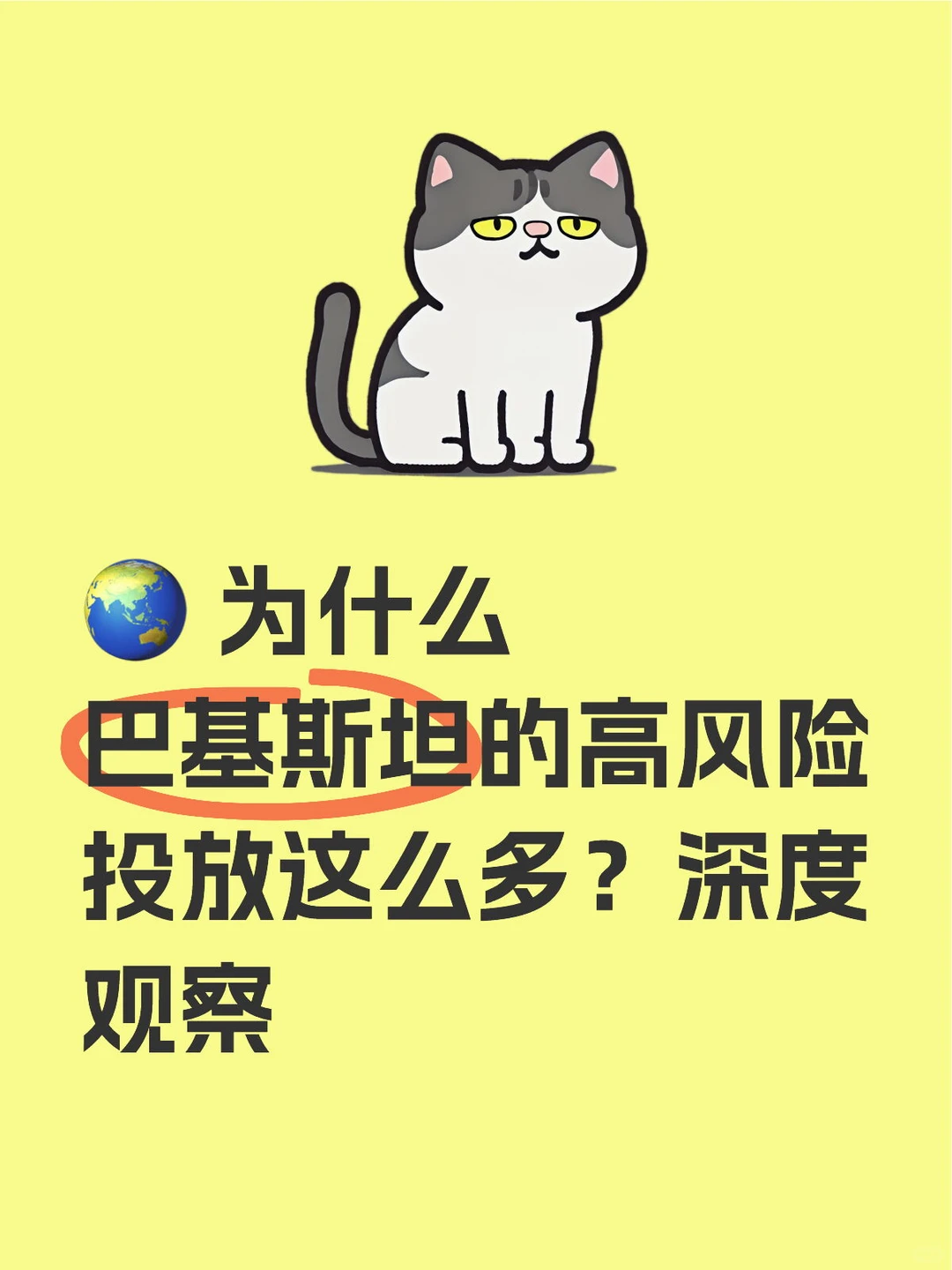 为什么巴基斯坦的高风险投放这么多？