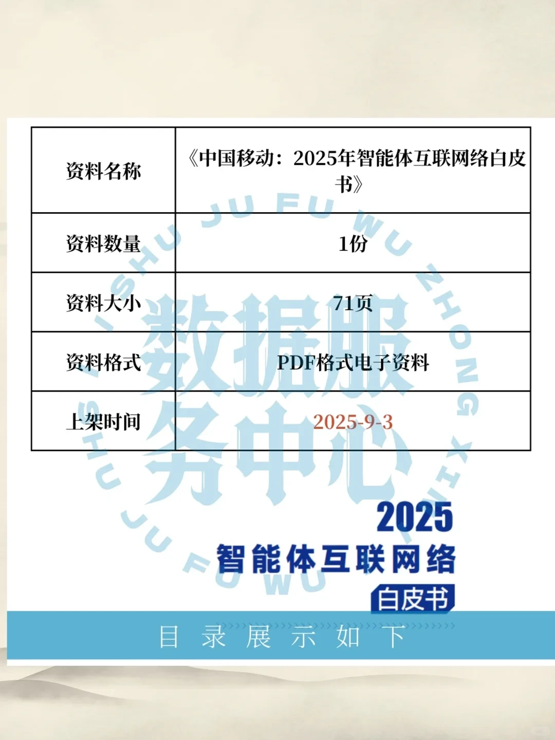 2025智能体互联网络白皮书 数据分析资料报