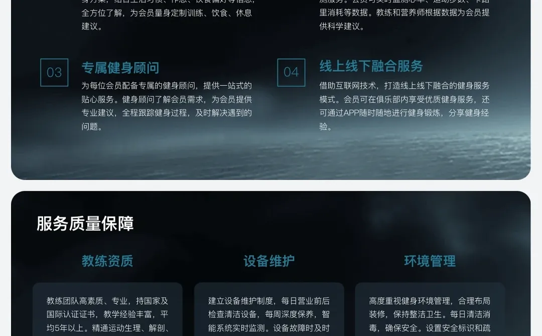 健身俱乐部融资计划书word➕PPT