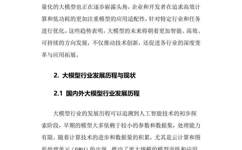 2024年大模型行业调研分析报告