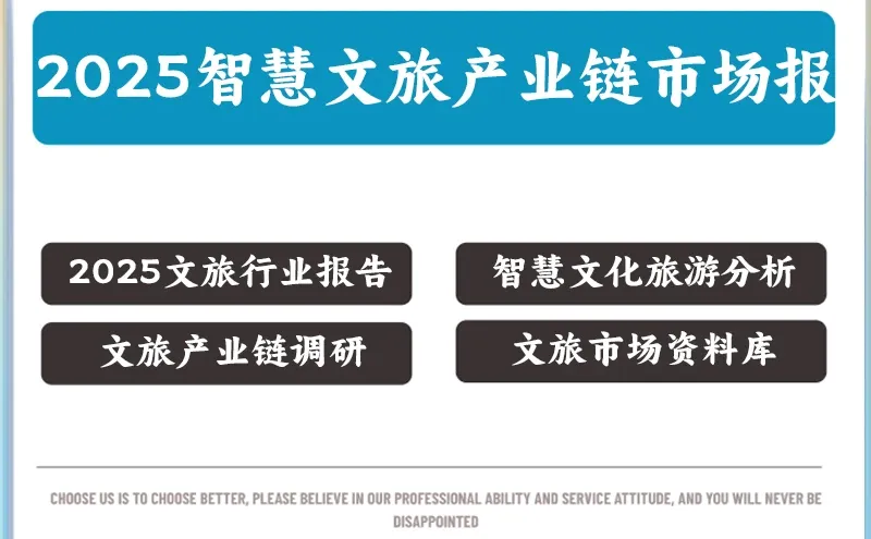 2025年中国文旅行业研究分析报告智慧文
