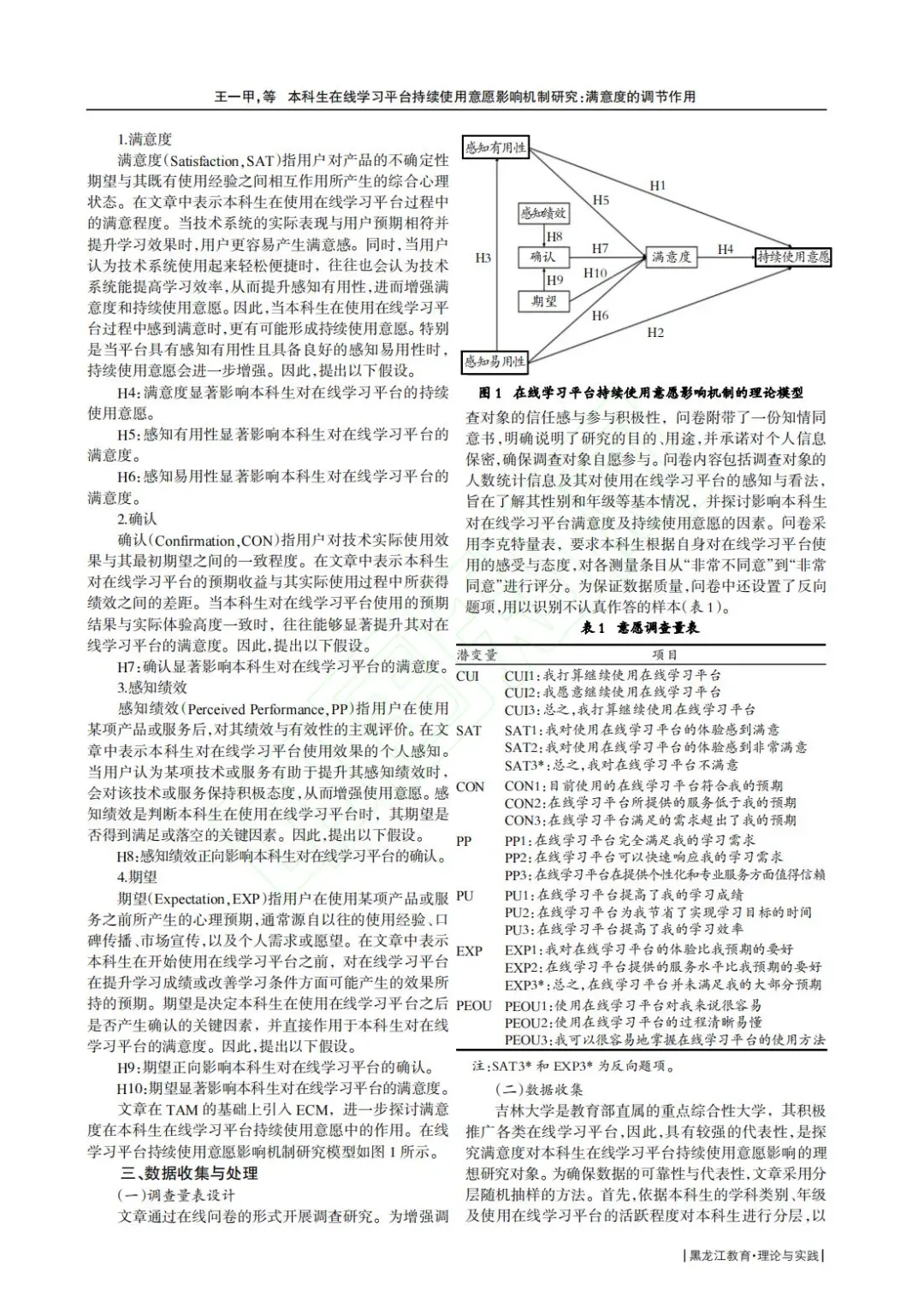 ?文献分享_本科生在线学习意愿研究