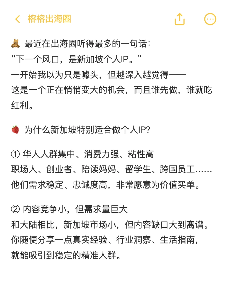 下一个风口：是新加坡IP?