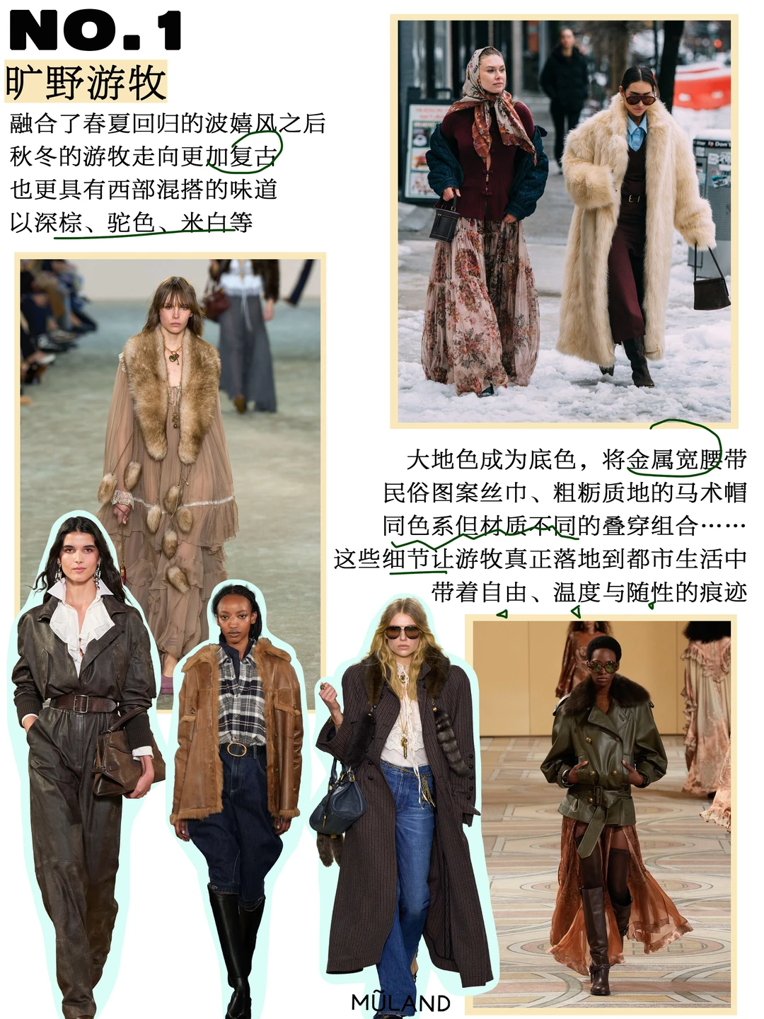 秋冬衣橱灵感！如何打造冬日份游牧时髦感？