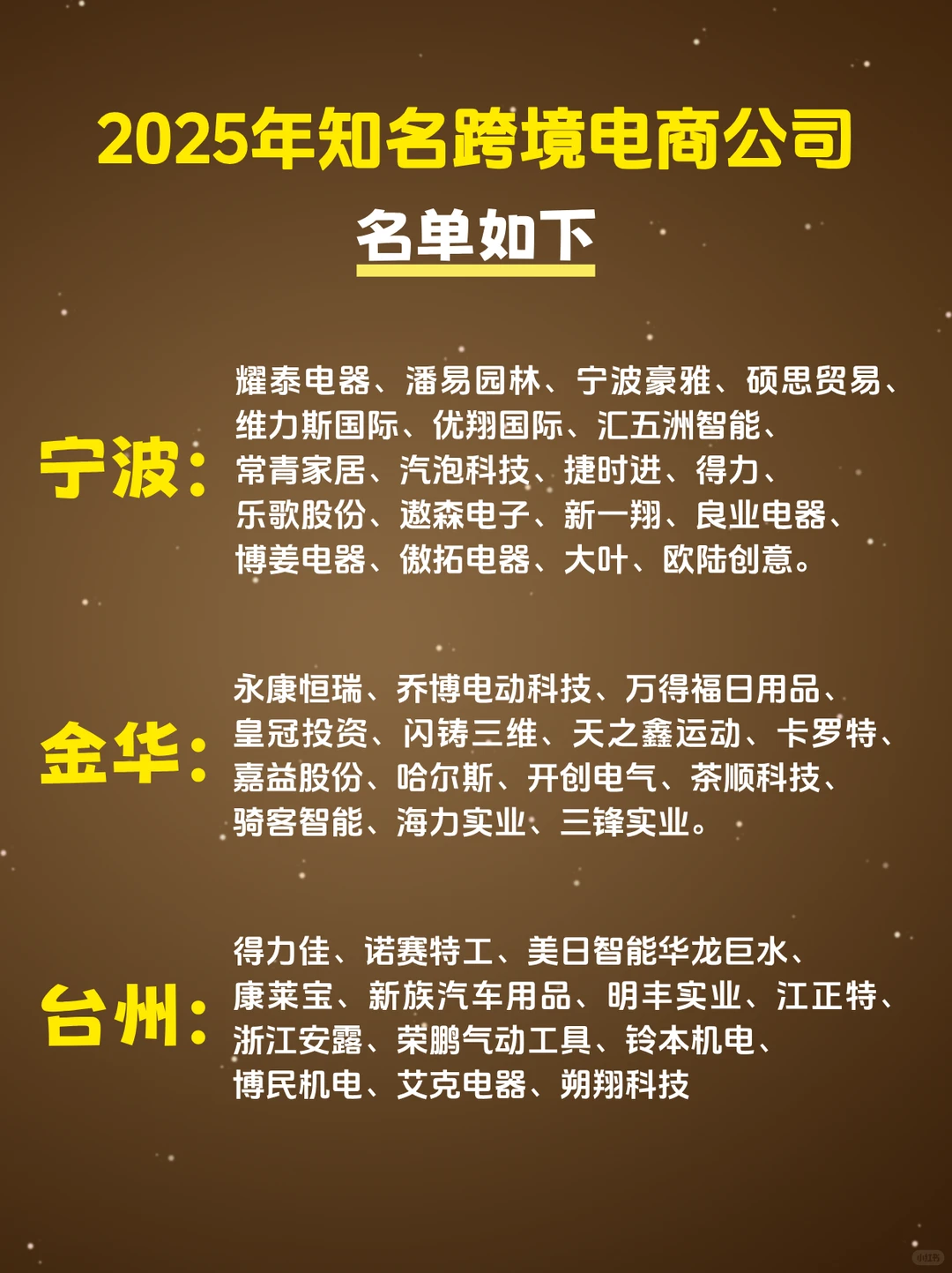 2025年知名跨境电商公司名单，你都认识吗？