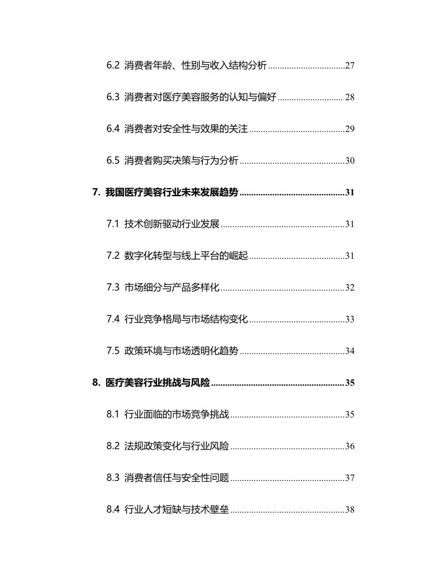 2024年医疗美容行业调研分析报告