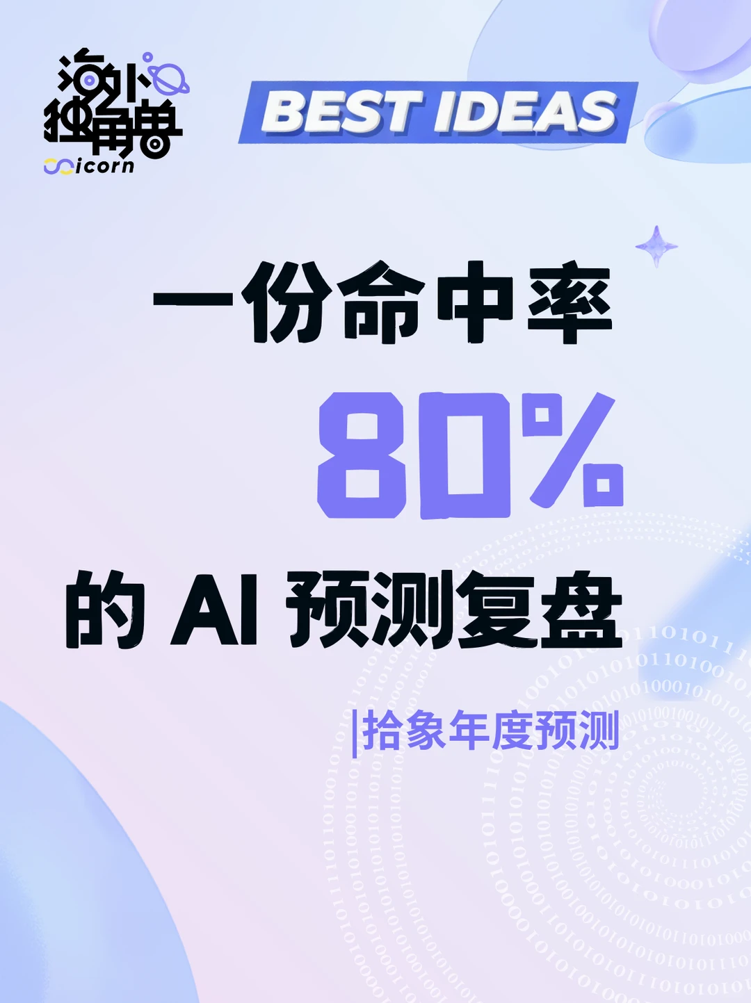 【年度预测复盘】一份命中率80%的硬核预测