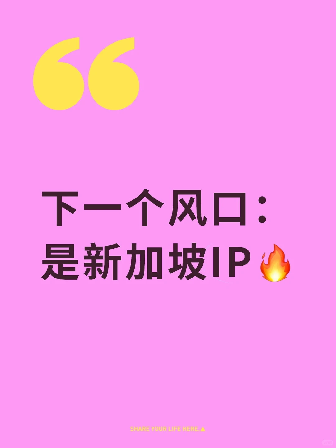 下一个风口：是新加坡IP?