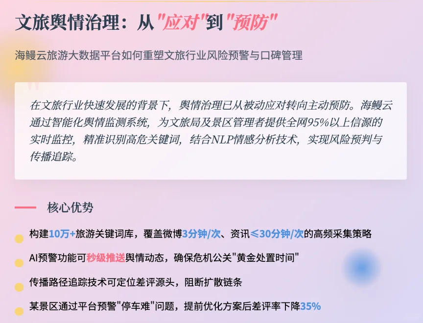 文旅舆情新战场！海鳗云助您引领品牌风向