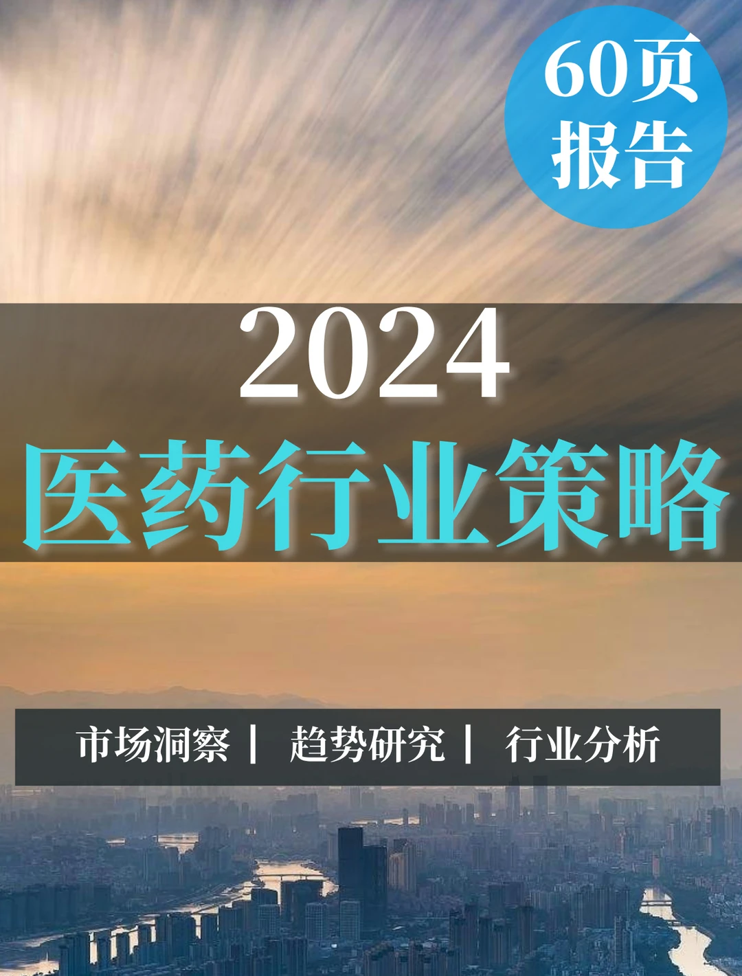 60页报告|2024医药行业策略分析