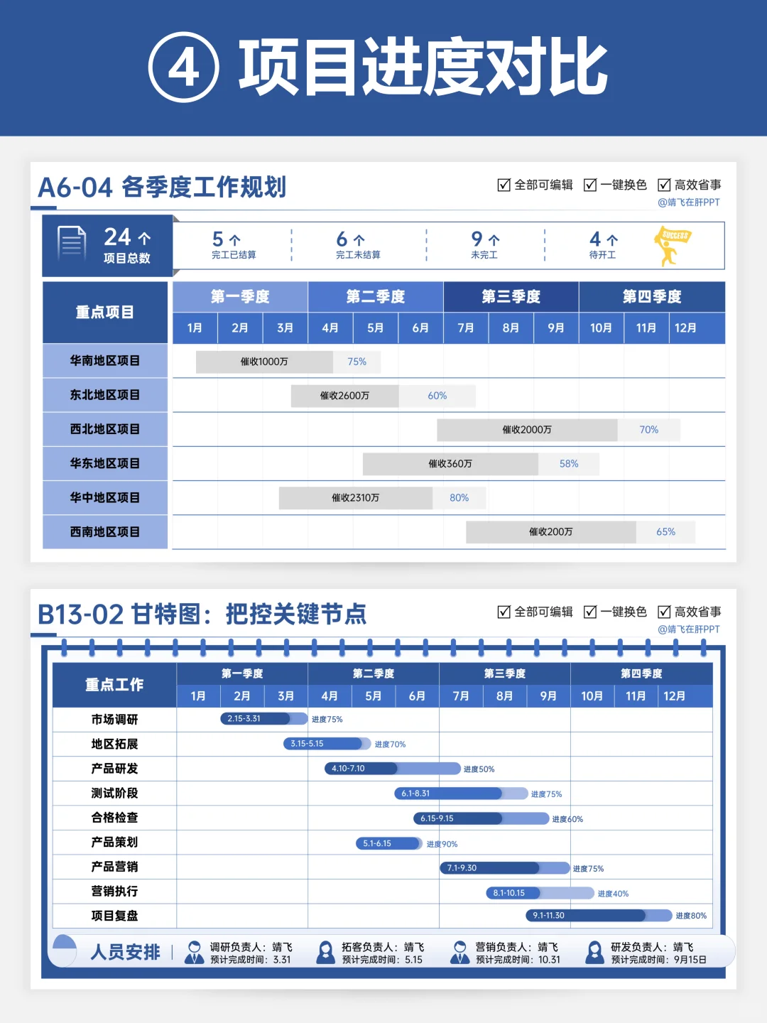 8种对比排版ppt，好用到起飞?