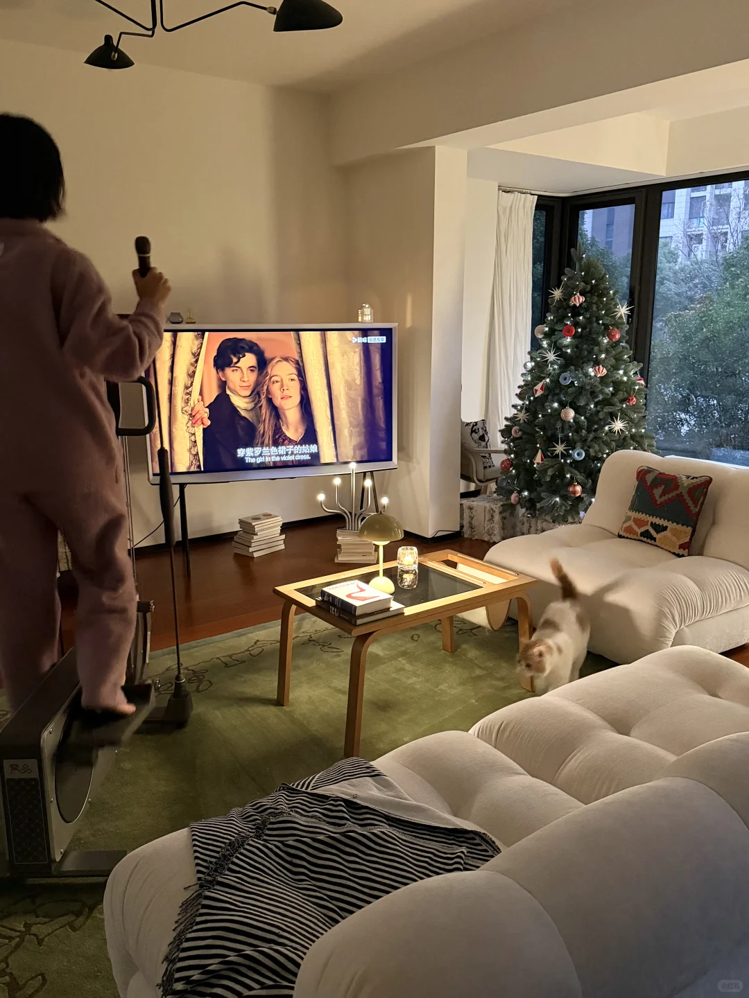 住进干净通透的家后,早晚运动都很积极