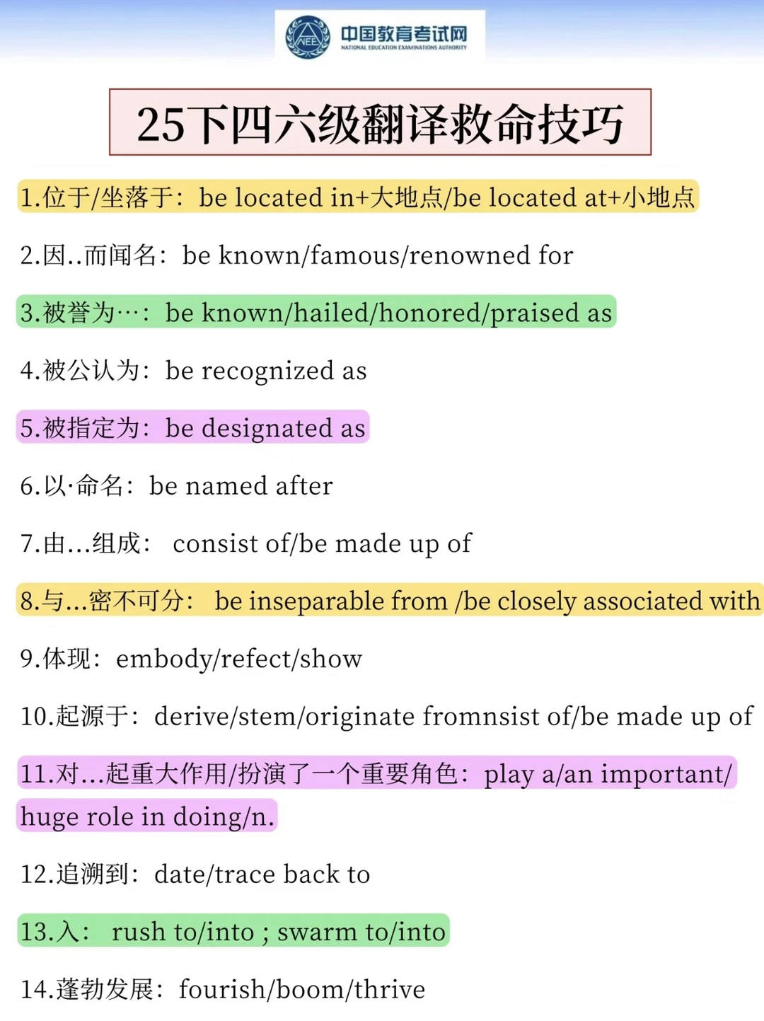 12.13四六级考试会惩罚每一个不看通知的人