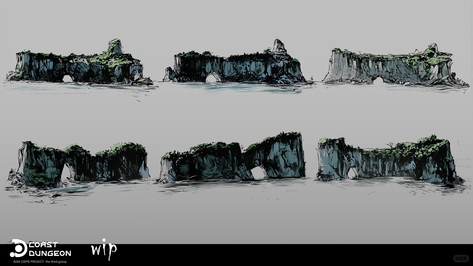新四季三组：科幻题材海岸区域部分道具设计