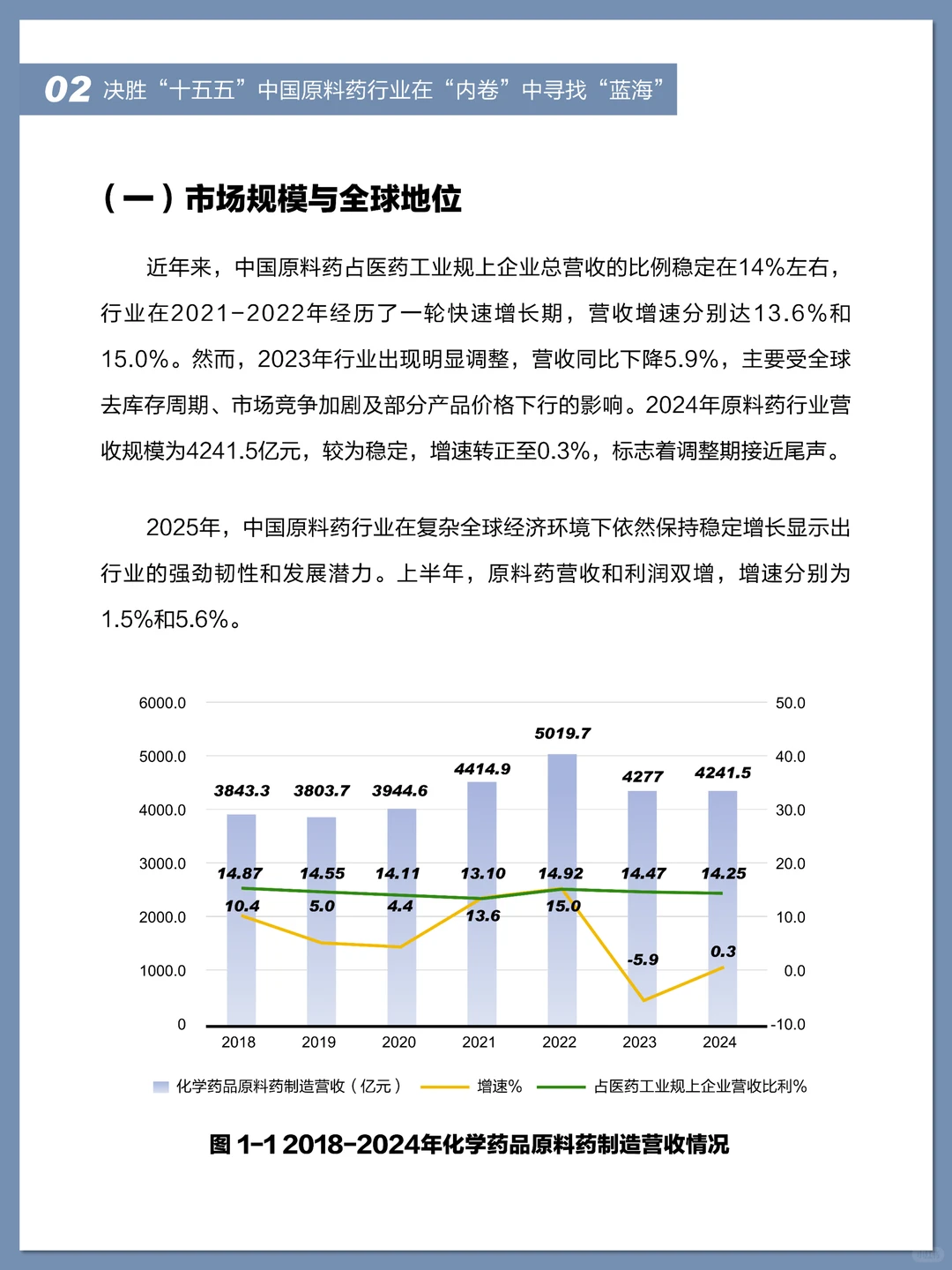 中国原料药行业报告 2025