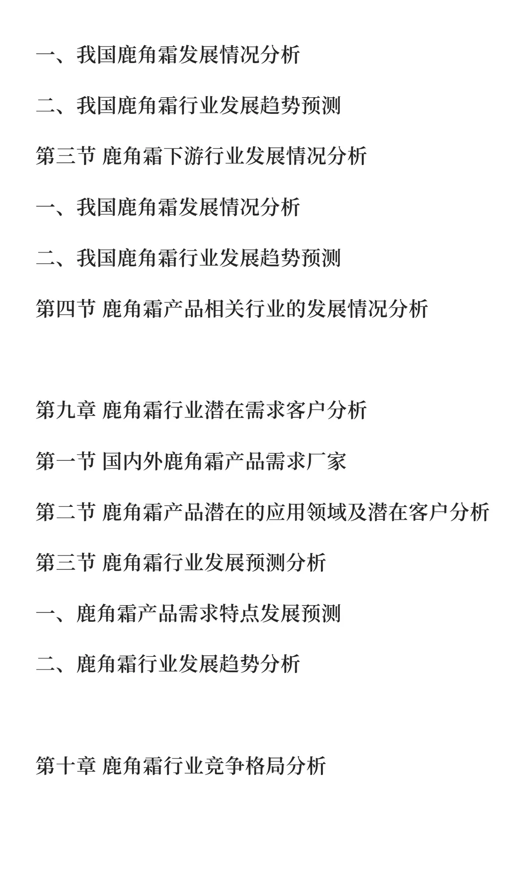鹿角行业市场调研及发展前景预测报告