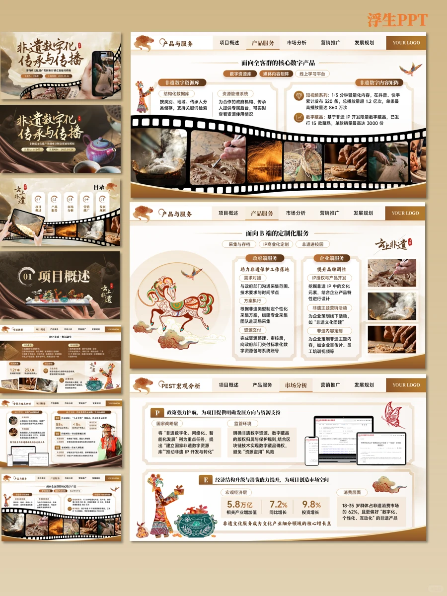 大学生记得牢牢抓住非遗热点|模板高效助力