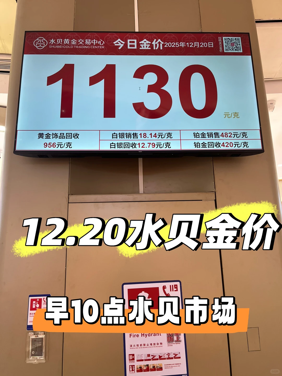 水贝今日金价1129元!金价飙升