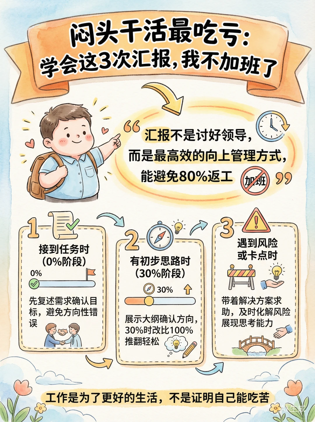 闷头干活最吃亏