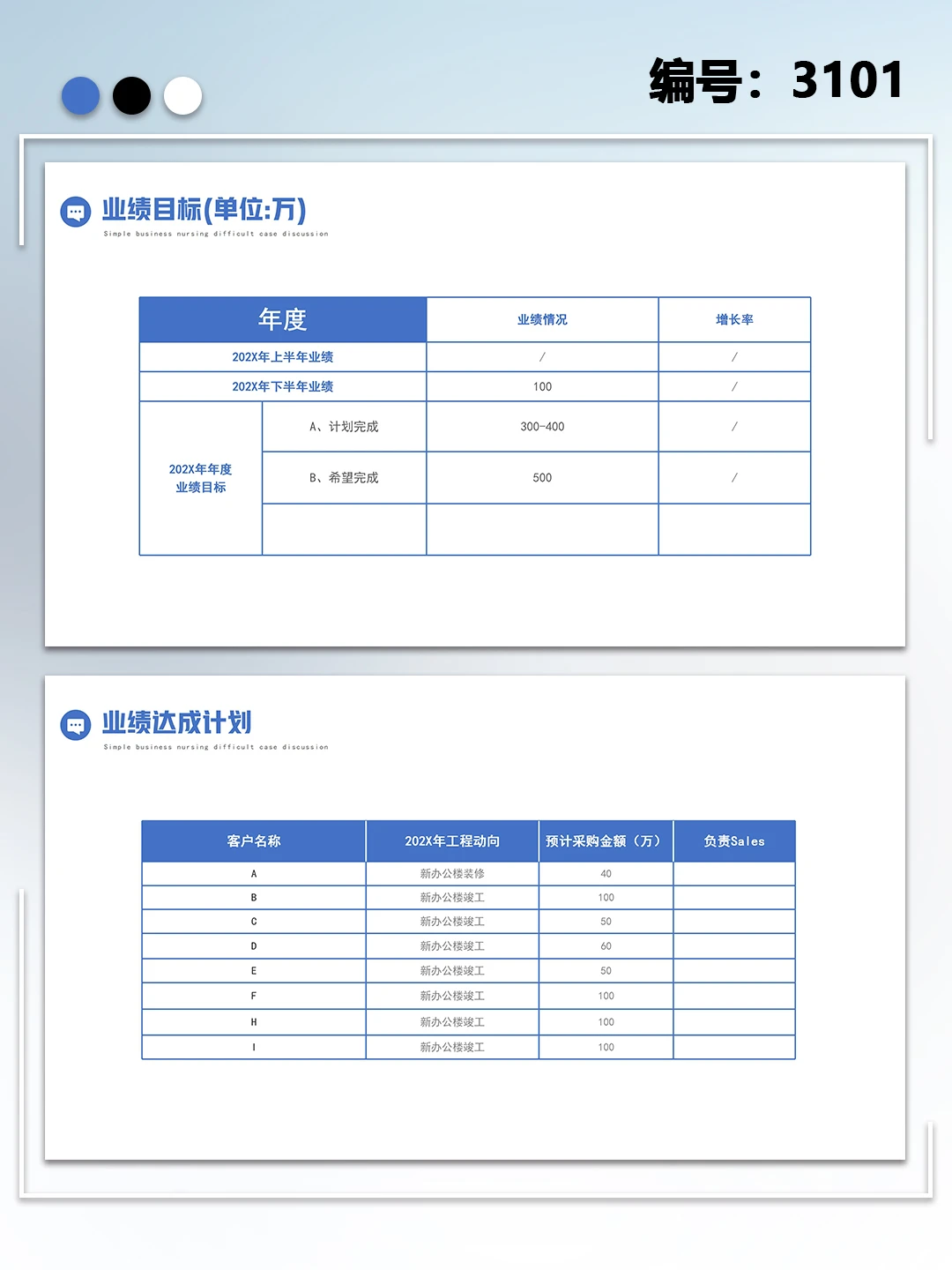 商务风销售年终总结工作汇报ppt