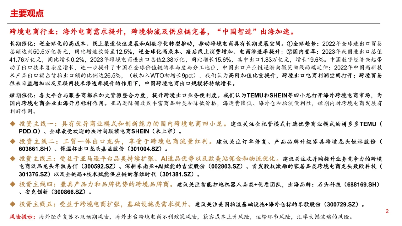 跨境电商行业深度研究报告|29页