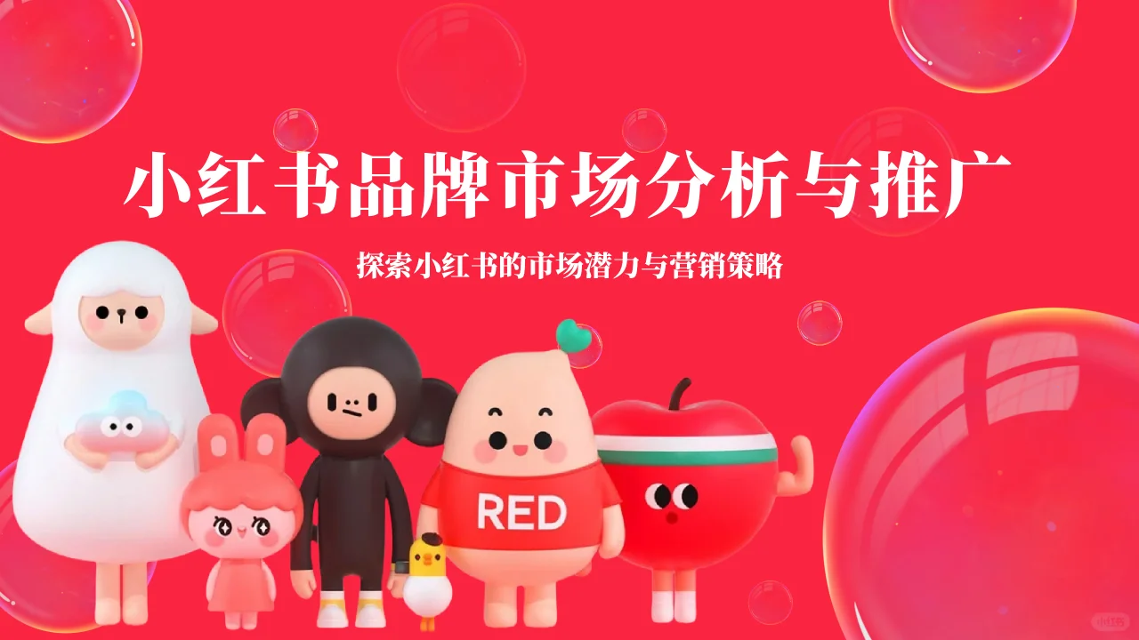 小红书品牌市场分析与推广PPT