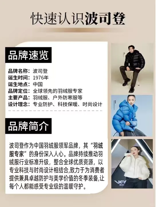 每天认识一个品牌丨波司登