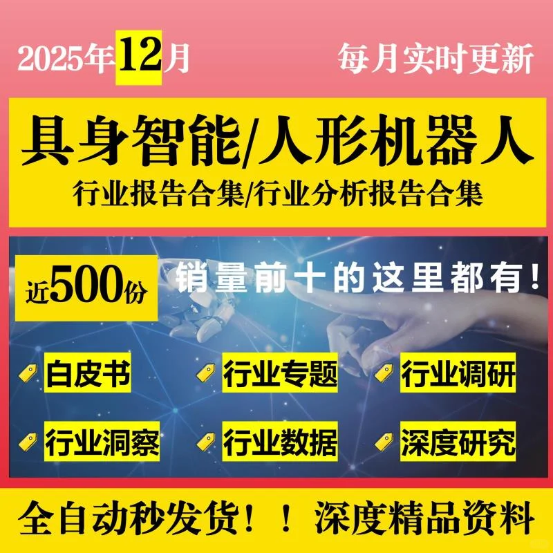 2025具身智能行业研究报告白皮书人形?