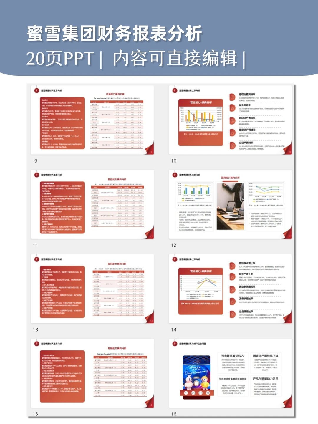 蜜雪集团财务报表分析PPT
