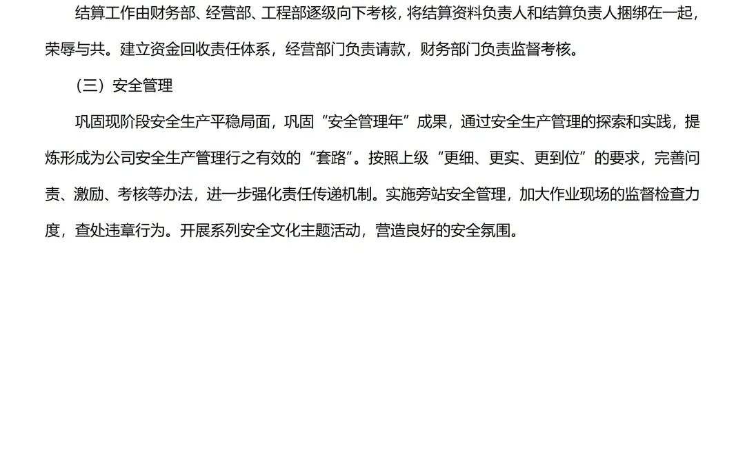 公司年度经营会议流程及年度经营分析报告