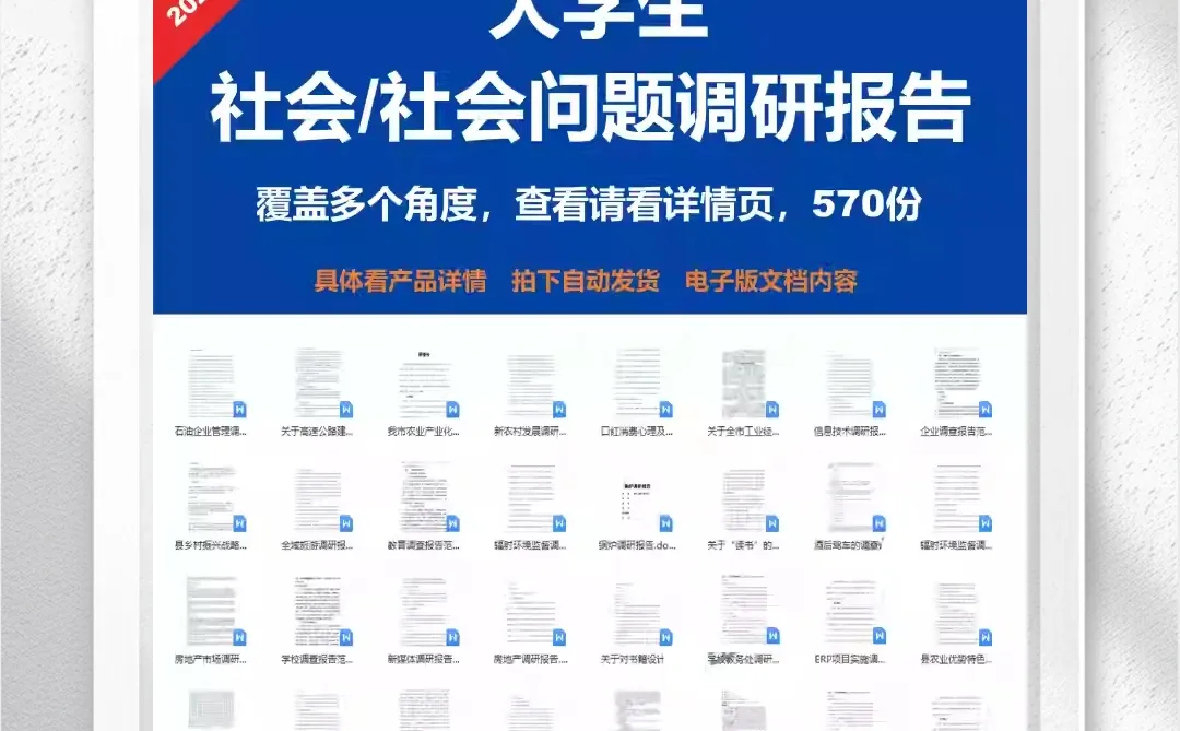 大学生实践报告模板 行业调研这样写