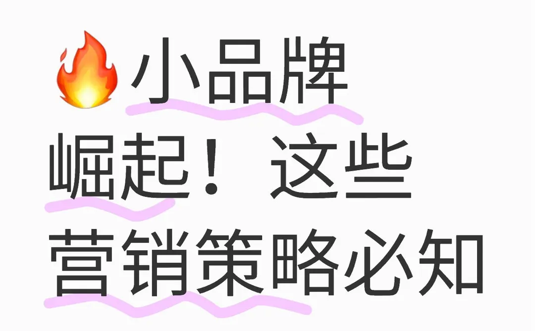 ?小品牌崛起！这些营销策略必知