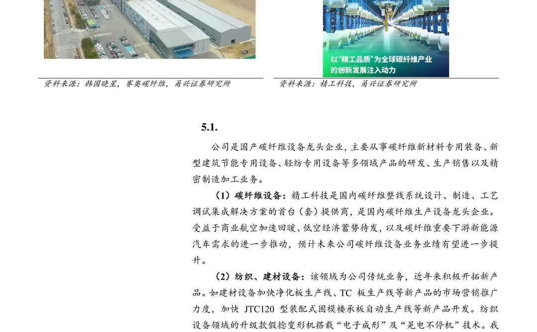 精工科技：国产碳纤维设备龙头