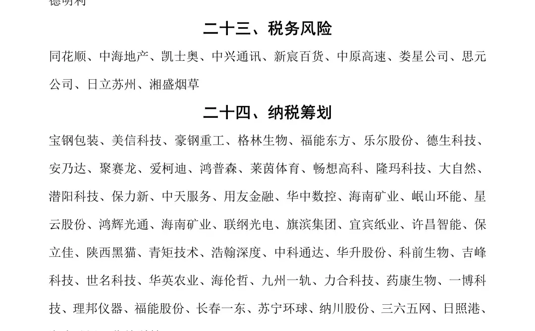 会计财务管理上市公司案例合集❗❗