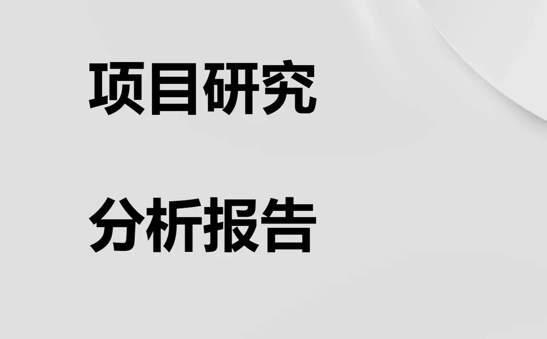 行业投资可研报告模板方案案例