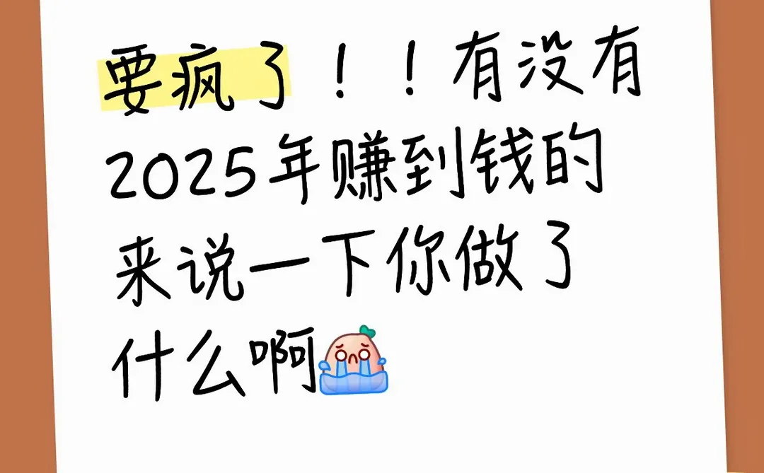 2025一定有人赚到钱吧