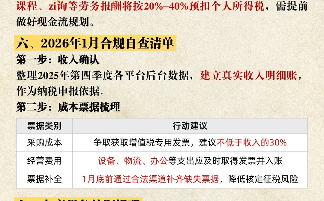 2026年1月，电商税规最新解读