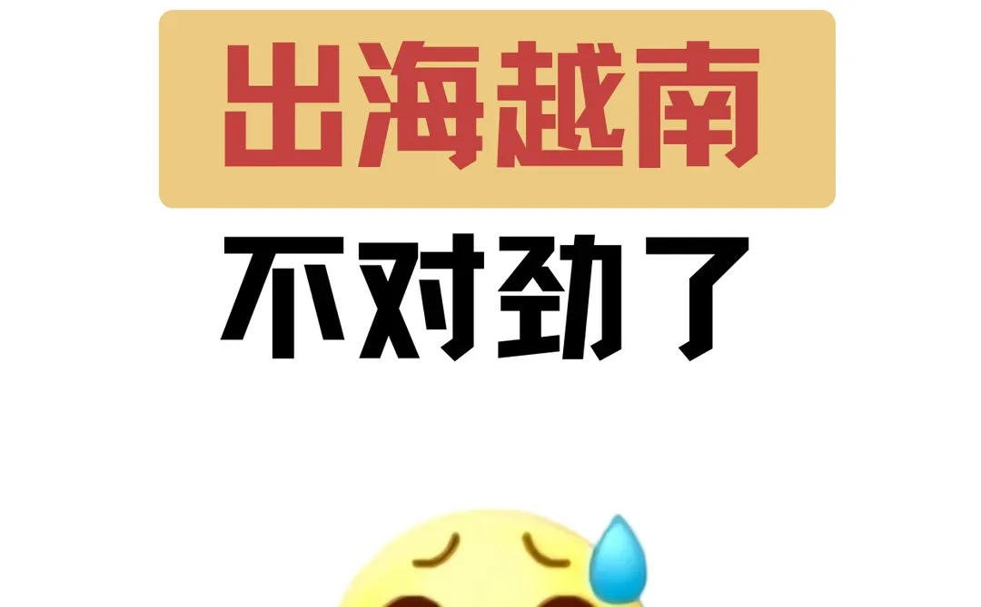 渐渐有人发现出海越南不对劲了。。。